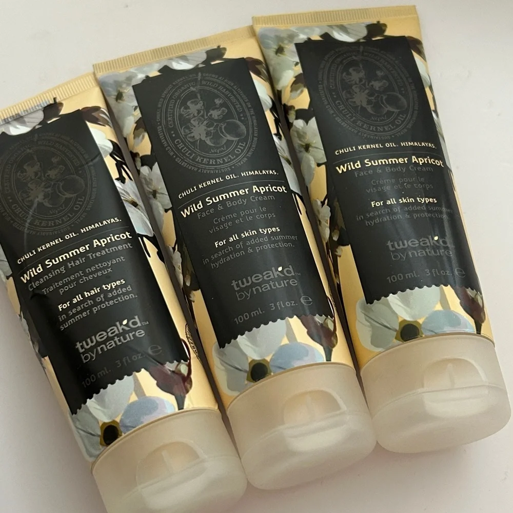 Tweakd Wild Summer Apricot Face & Body Cream TRIO | 3 fl.oz. each | SEALED